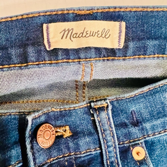 Madewell Skinny Jeans 9" High Rise Women's Size 29 Stretch Dark Wash - Picture 4 of 5